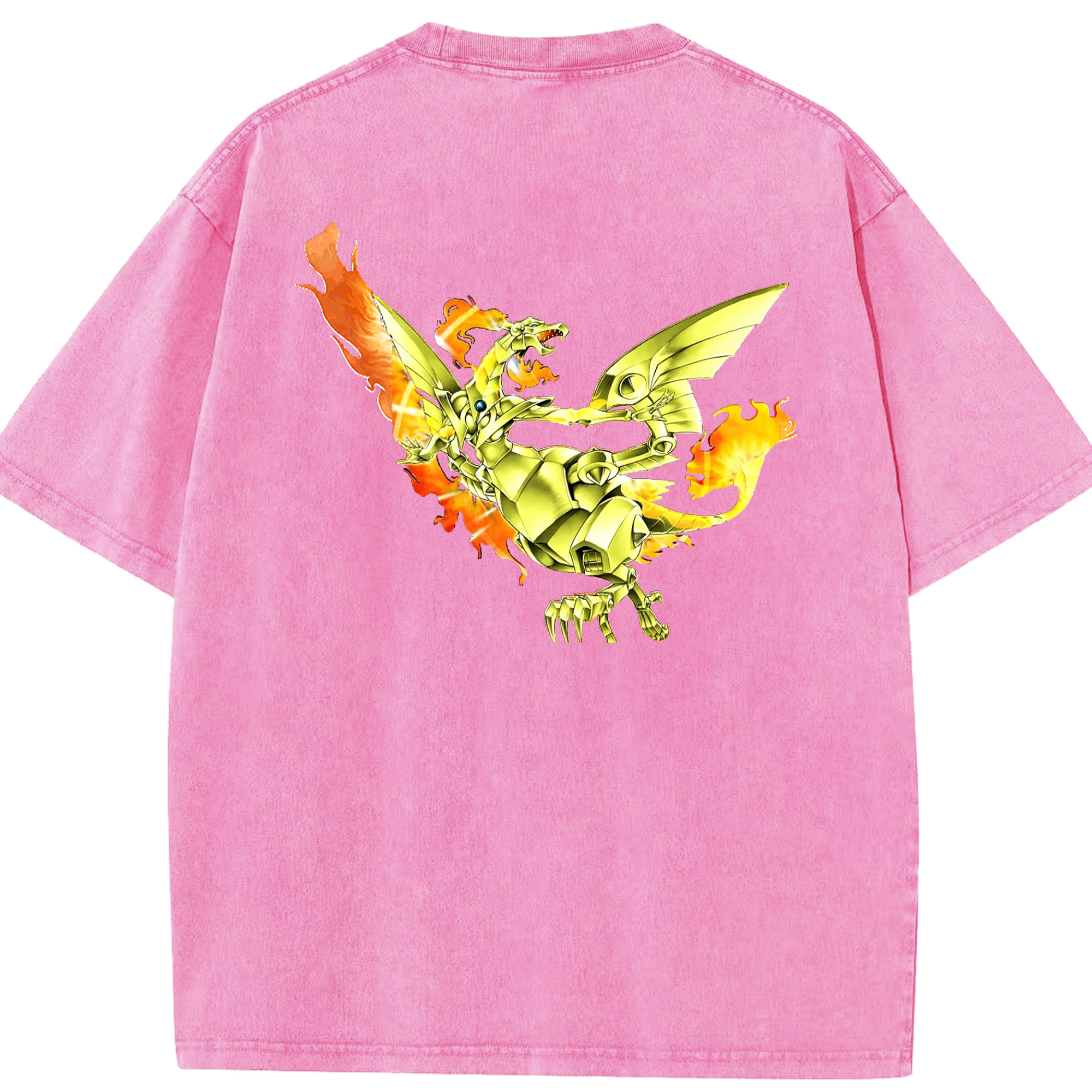 （画像用） 遊☆戯☆王 Yu-Gi-Oh! 綿100% ヴィンテージ風 半袖Tシャツ（背面プリント）
